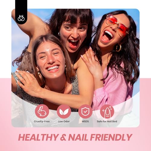 beetles Gel Polish Whispers of Love Jelly Gel Nail Polish Set - 6 Colors Milky White Nude Pink Neutral Sheer Translucent Soak Off UV Gel Nail Kit, Nail Concealer for Salon DIY Manicure Gift for Women