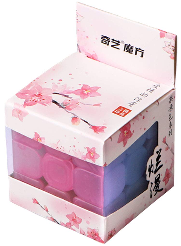 TANCH Qiyi Warrior W 3x3x3 Jelly Speed Cube Stickerless Transparent Magic Cube Puzzle Toy Colorful