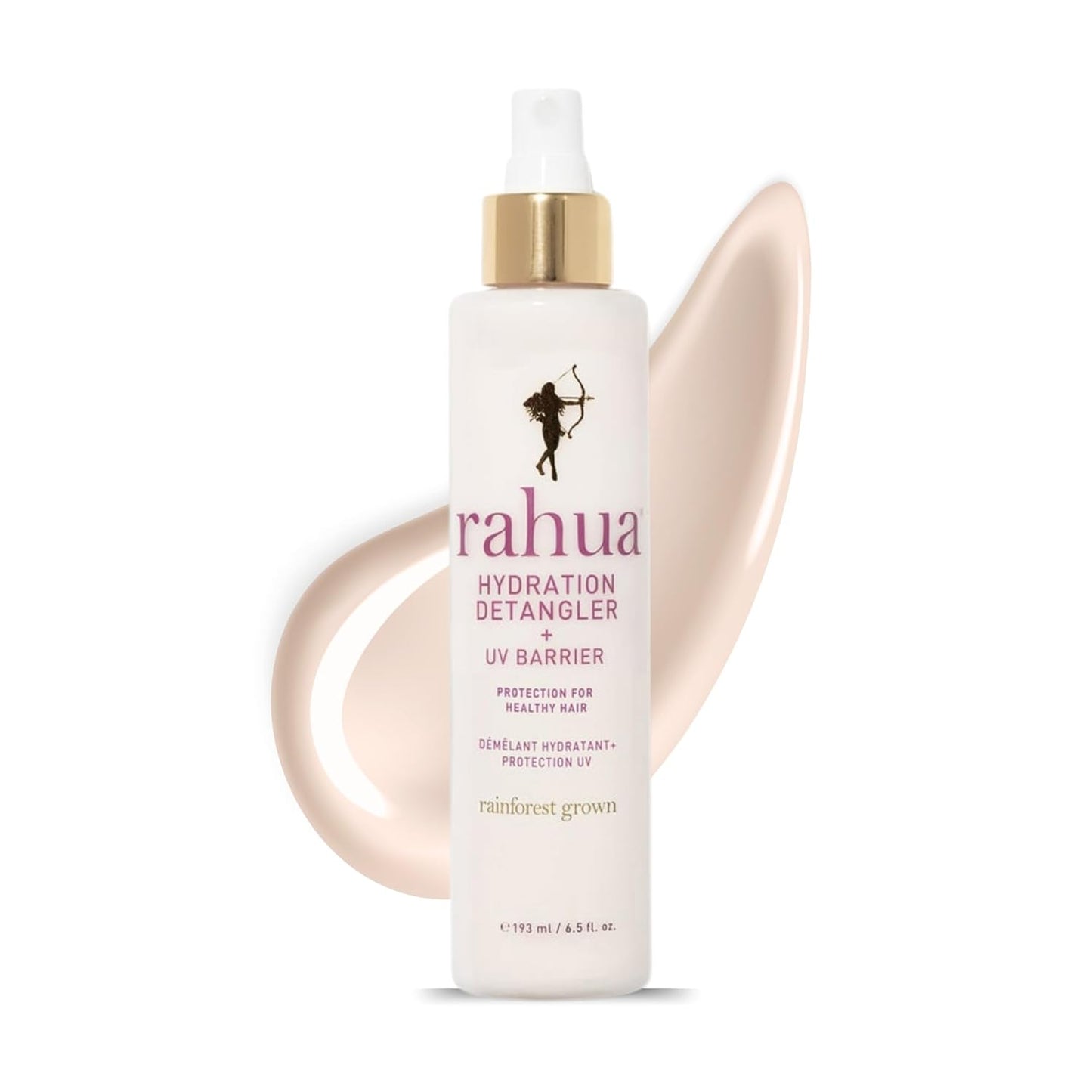 Rahua Hydration Detangler - UV Barrier Leave-In Spray for All Hair Types | Vegan Anti-Frizz Mist with Morete Oil - 6.5 Fl Oz