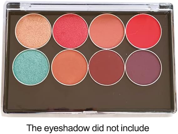 Empty Magnetic Clear Eyeshadow Palette - Lightweight Traveling Depotting Makeup Case | Small 4.76 x 3.11 Inches