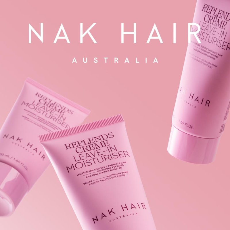 NAK Signature Replends Creme Leave-In Hair Conditioner 150ml - Detangles & Repairs Dry, Damaged & Frizzy Hair with Baobab & Peptide Complex