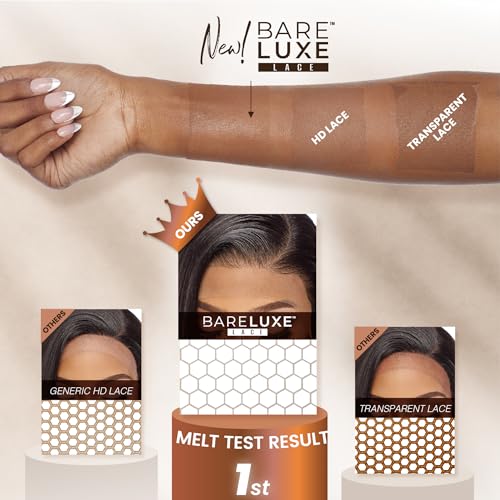 Sensationnel Bare Lace 13X6 Wigs - Unit 5 Lacefrontal Glueless Synthetic 180 Degree Preplucked Hairline (1B OFFBLACK)