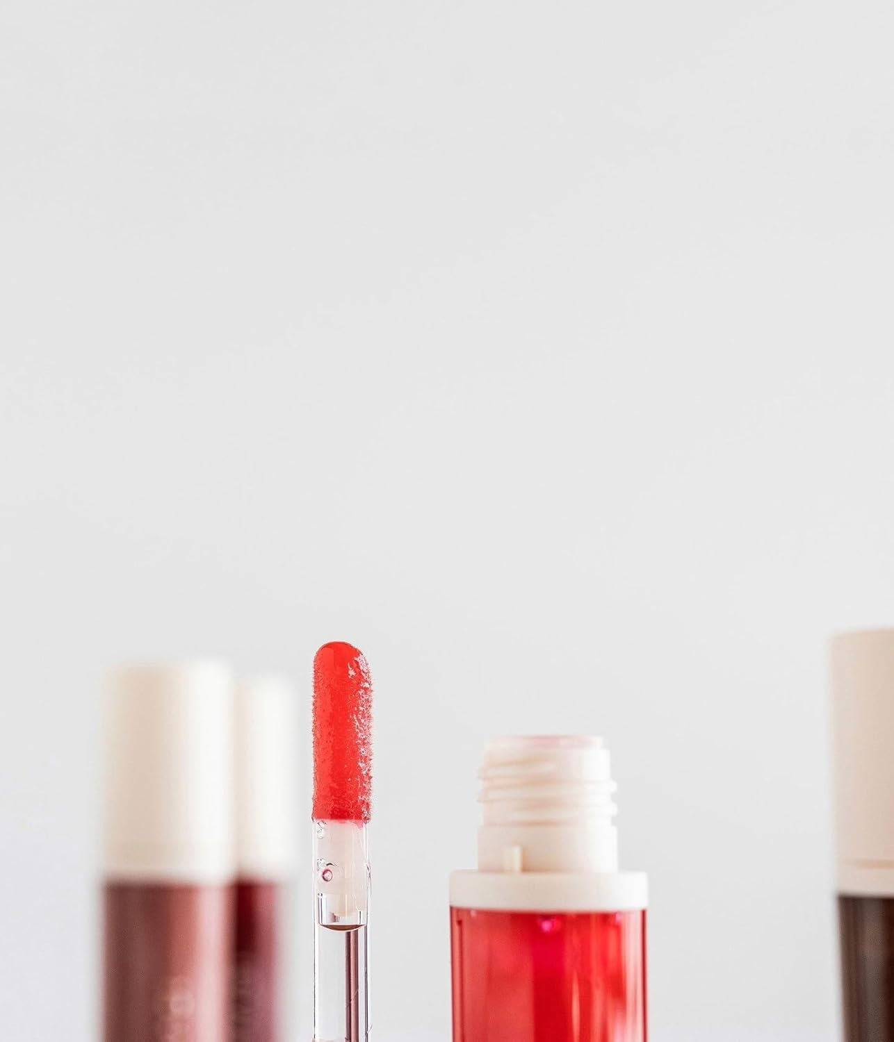 FARMASi Tinted Lip Plumper - Hydrating Plumping Lip Gloss for Fuller, Youthful Lips | Fiery Color