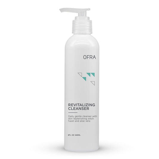 Ofra Revitalizing Cleanser | Gentle Daily Face Cream Cleanser for All Skin Types | Face Pore Cleaner with Aloe Vera for Hydration and Fresh Skin | 8 oz/240 ml