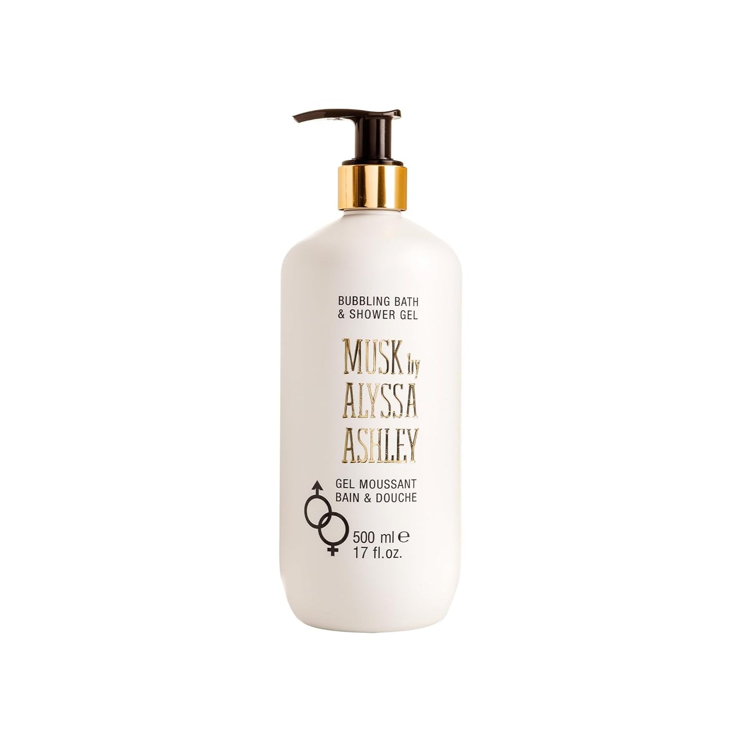 Alyssa Ashley Musk Bubbling Bath & Shower Gel - Unisex 16.9 oz Moisturizing Formula