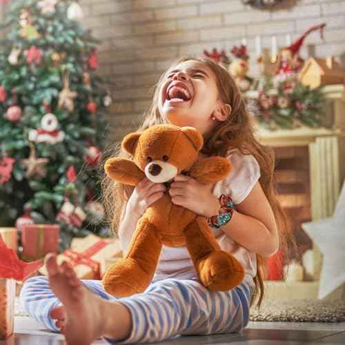 12PCS Christmas Hair Scrunchies, 4.3 Inch Santa Claus Xmas Tree Gingerbread Man Reindeer Patterns Elastic Hair Ties Christmas Ponytail Holders Hair Accessories for Women Girls (6 Styles)