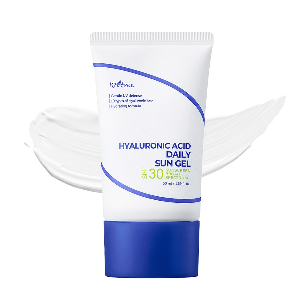 IsNtree Hyaluronic Acid Aqua Gel Cream & Daily Sun Gel Set | Hydrating Skincare Duo, 100ml + 50ml