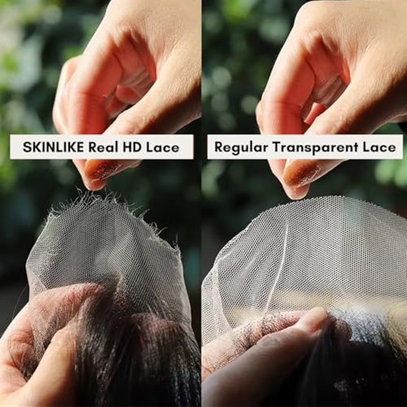 12A 5x5 Skinlike Real HD Lace Closure Only Water Wave Human Hair, 0.09mm Ultra-thin Invisible Curly Swiss HD Lace Closure Wet n Wavy Single Knot Pre Plucked Brazilian Virgin Natural Black 20Inch