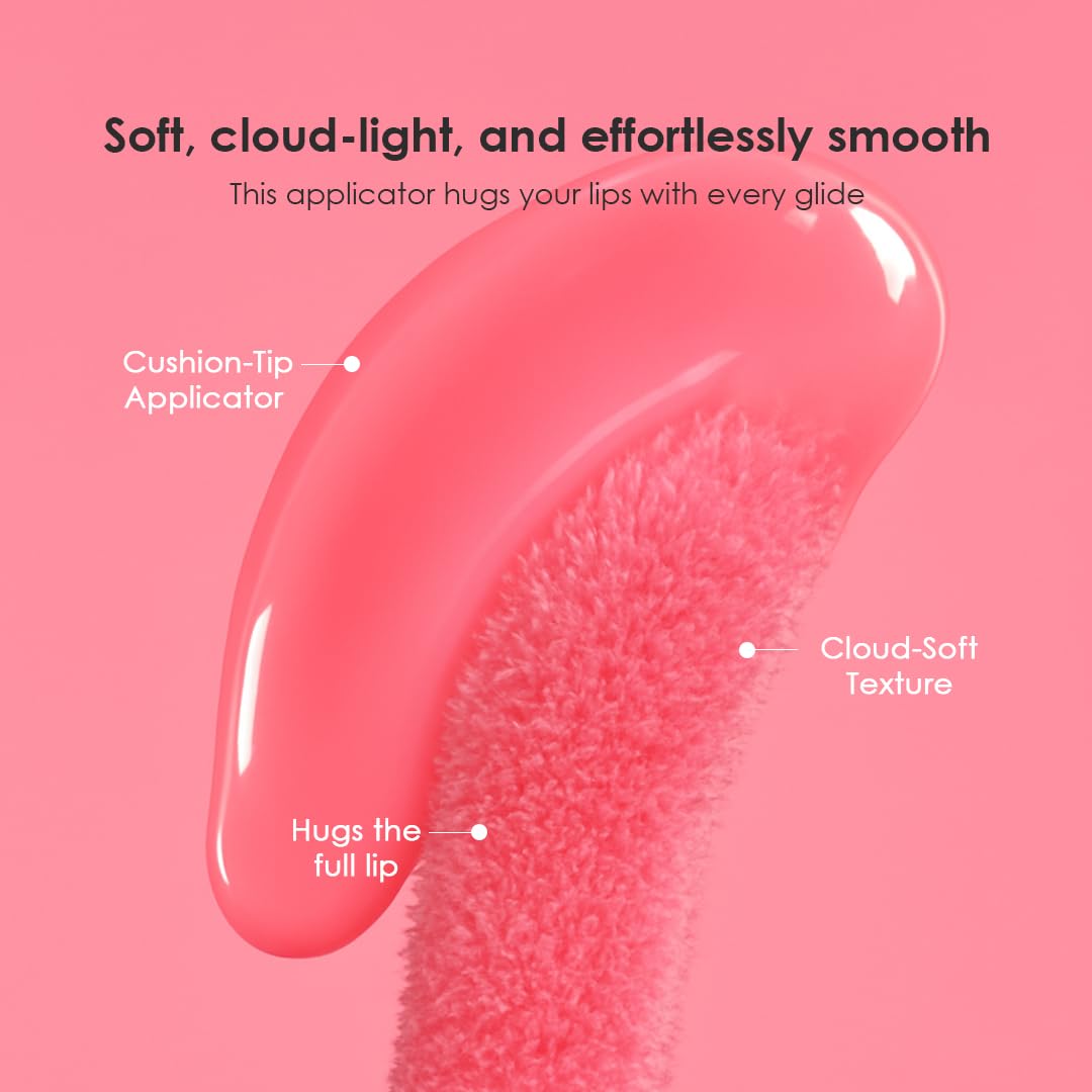 glowiest Dream Glow Tinted Lip Oil ; 3-in-1 Formula: Lip Gloss with a high shine finish, Non-sticky Long Lasting | Korean Plumped Tinted Lip Oil - 0.19 fl. oz. 5.7 ml (004 ROSEWOOD, Original)