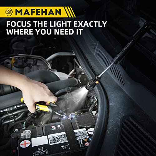 LED Magnetic Pickup Tool for Men ? Cool Gadgets with Telescoping Neck, Unique Gifts for Dad, Husband, Grandpa, Boyfriend ? Birthday, Christmas, Stocking Stuffers, White Elephant Gifts