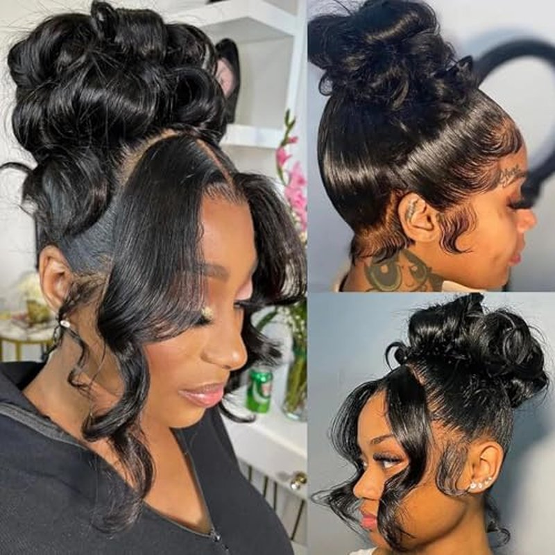 360 Lace Frontal 360 HD Transparent Full Lace 12A Unprocessed Brazilian Remy Human Hair Body Wave Frontal Bleachable Knots 150% Density Natural Color 22 Inch
