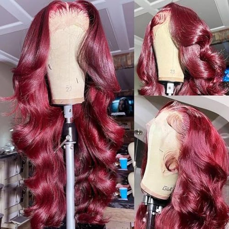 99j 13x4 Body Wave Lace Front Wigs Human Hair Pre Plucked 200 Density HD Lace Front Wigs for Women Glueless Wigs Human Hair Natural Black Color 22 Inch