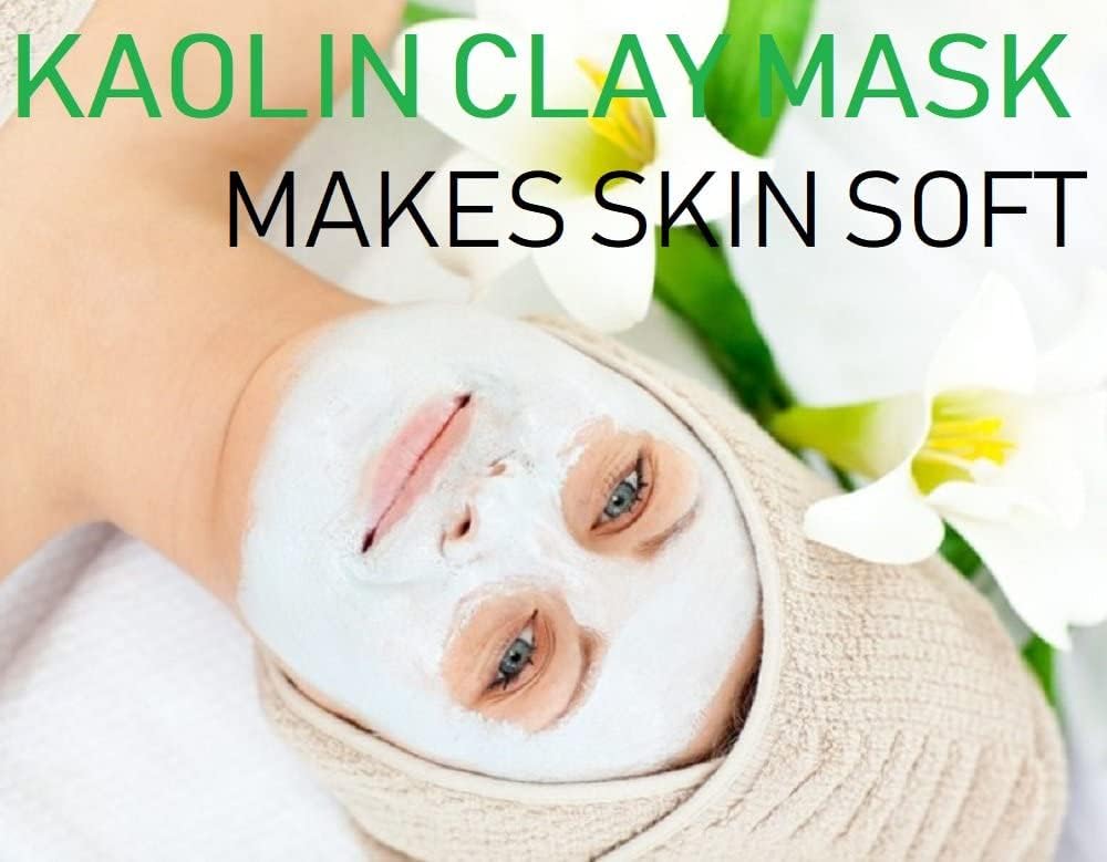 Kaolin White Clay Powder - 100% Natural for Face Masks, Hair, Soap & More | 2 lbs