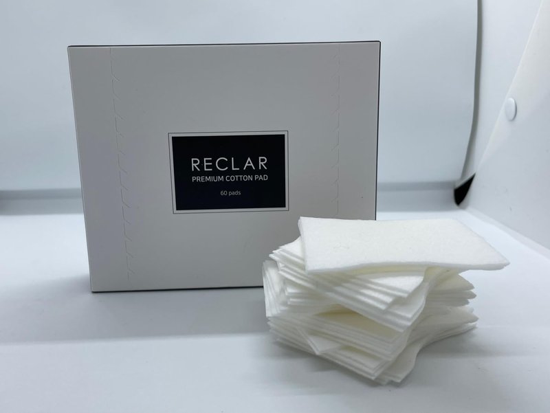 Reclar Premium Cotton Pads, Pack of 60, Korean Skincare, for Cleansing and Priming Skin, Removes Makeup, Enhances Cosmetics, Natural Fibers