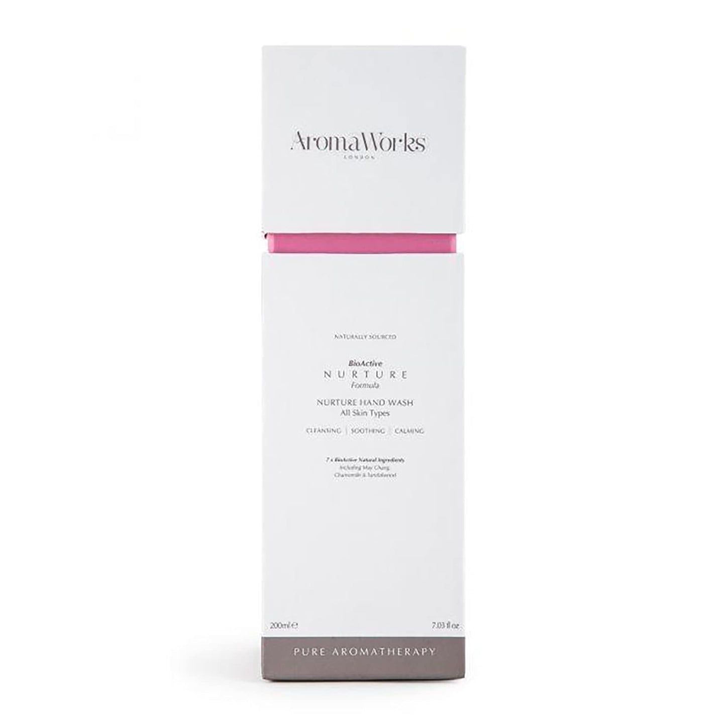 Aromaworks Nurture Hand Wash - May Chang, Roman Chamomile And Sandalwood Aromas - Cleansing, Soothing And Calming - Natural, Vegan - 100% Pure Essential Oil - Cleanses Without Drying - 7.03 Oz