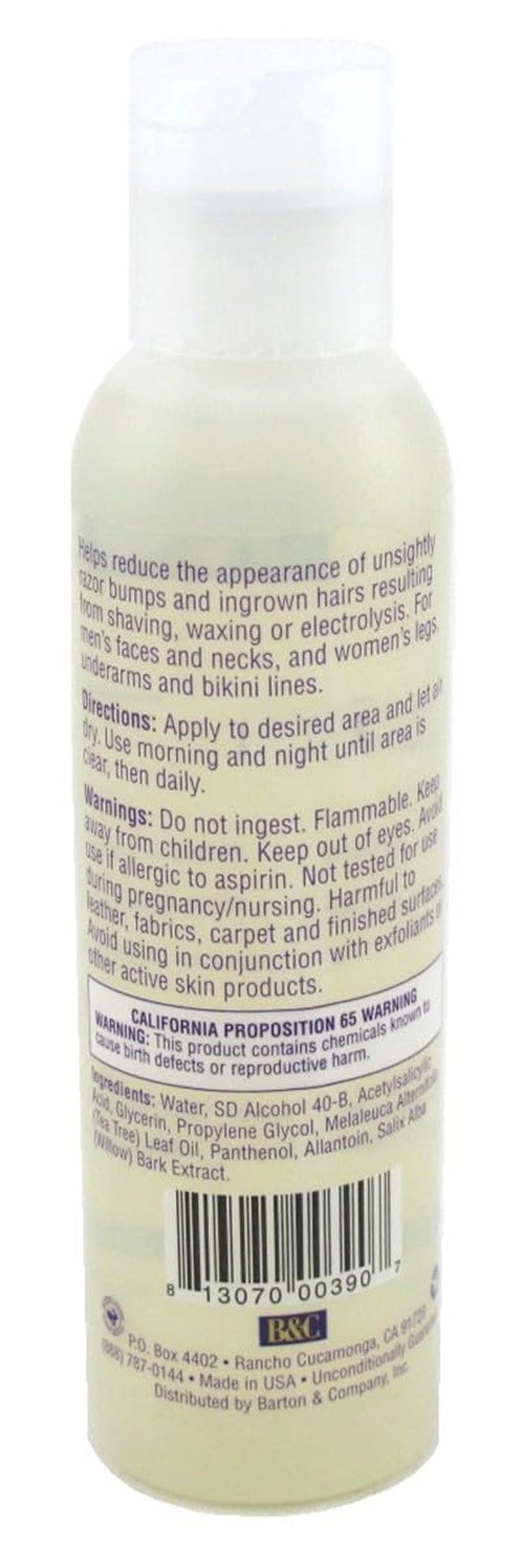 Skin Tight Razor Bump Treatment - 4 Ounce for Ingrown Hair Relief | 2 Pack
