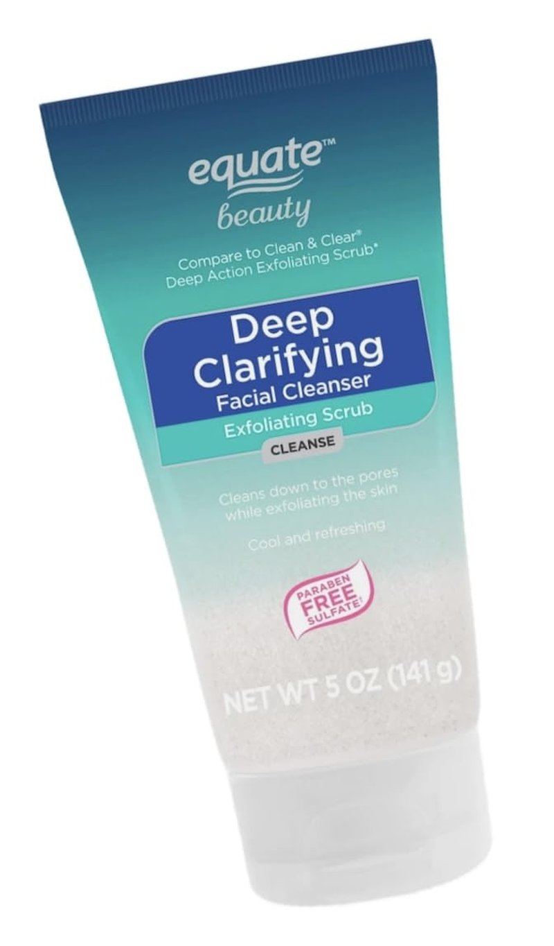 Deep Clarifying Exfoliating Facial Cleanser - 5 oz, 2-Pack with LeSue Washcloth