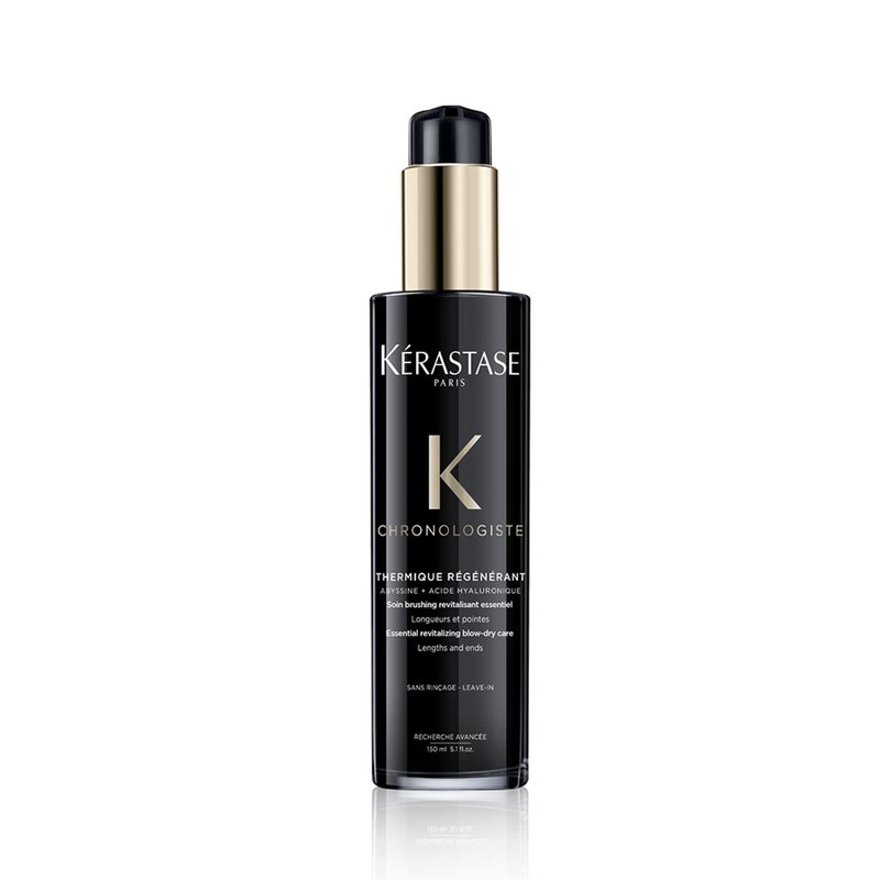 Kerastase Chronologiste Hair Serum Heat Protectant with Argan Oil - Controls Frizz, Strengthens and Prevents Breakage, Protects Against Humidity, For Dry, Fine & Brittle Hair, 5.1 Fl Oz