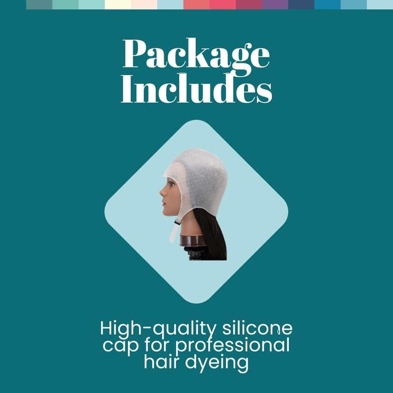 Dompel Silicone Hair Highlighting Cap White | Romana Model 390-SA | Salon-Quality Highlights for All Hair Types