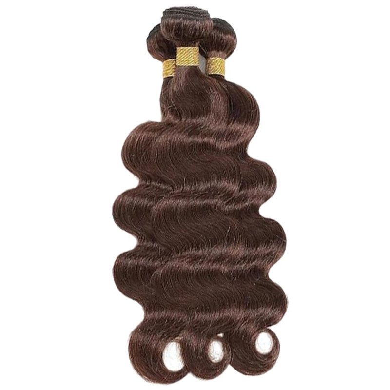 Human Hair Bundles - 12A Unprocessed Chocolate Brown Body Wave | 12, 14, 16 Inch Double Weft for Black Women