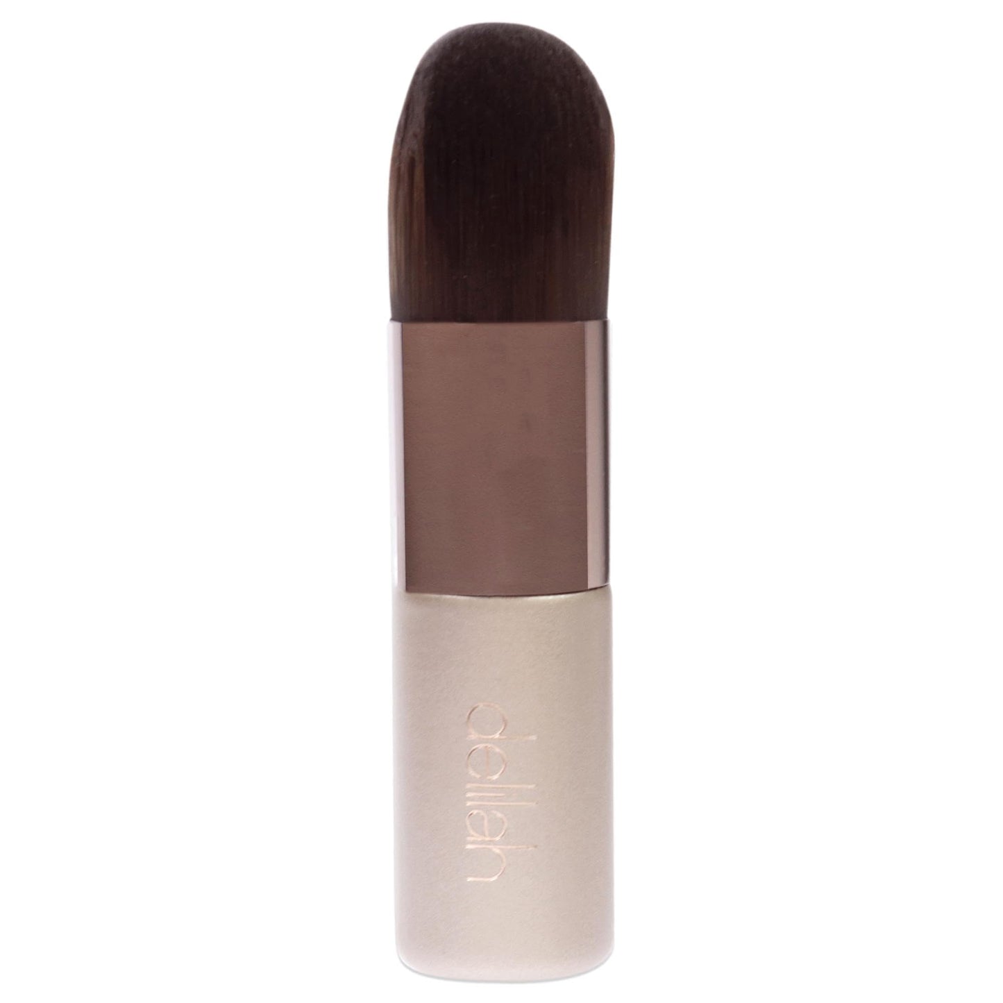 delilah - Foundation Kabuki Complexion Brush - Synthetic Fibre Liquid Blending And Buffing Makeup Tool - Wooden HAndle - For all Skin Type - Cruelty Free - 1 Pc