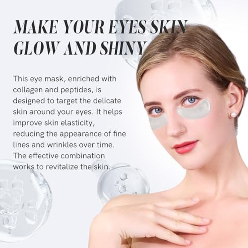 Under Eye Patches with Collagen and Peptide Eye Mask for Dark Circles and Puffiness,Face Mask Skin Care Products 30 Pairs