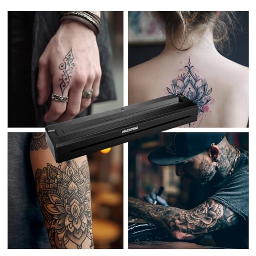 Tattoo Stencil Printer Machine for Tattooing, Portable Bluetooth Thermal Tattoo Transfer Printer for Tattoo Artists & Enthusiasts., Compatible with Android, iOS, Windows