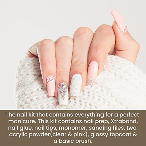Pink & Clear Acrylic Powder Kit by Mia Secret Store