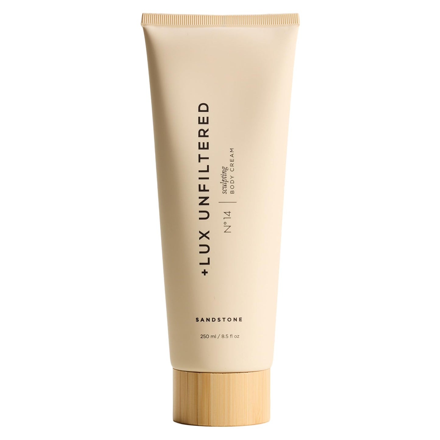 + Lux Unfiltered N°14 Sculpting, Firming, & Conditioning Body Cream for Women - Firming Body Lotion with Peptide Blend & Caffeine - Tones, Sculpts, & Hydrates - Vegan & Cruelty Free - Sandstone