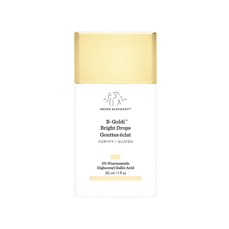 Drunk Elephant B-Goldi Bright Drops - 30 ml/1 fl oz - Illuminating Color Serum Drops - Clean Clinical Skincare - Cruelty-Free - Dermatologist-Tested - Free of Essential Oils, Silicones, and Fragrance