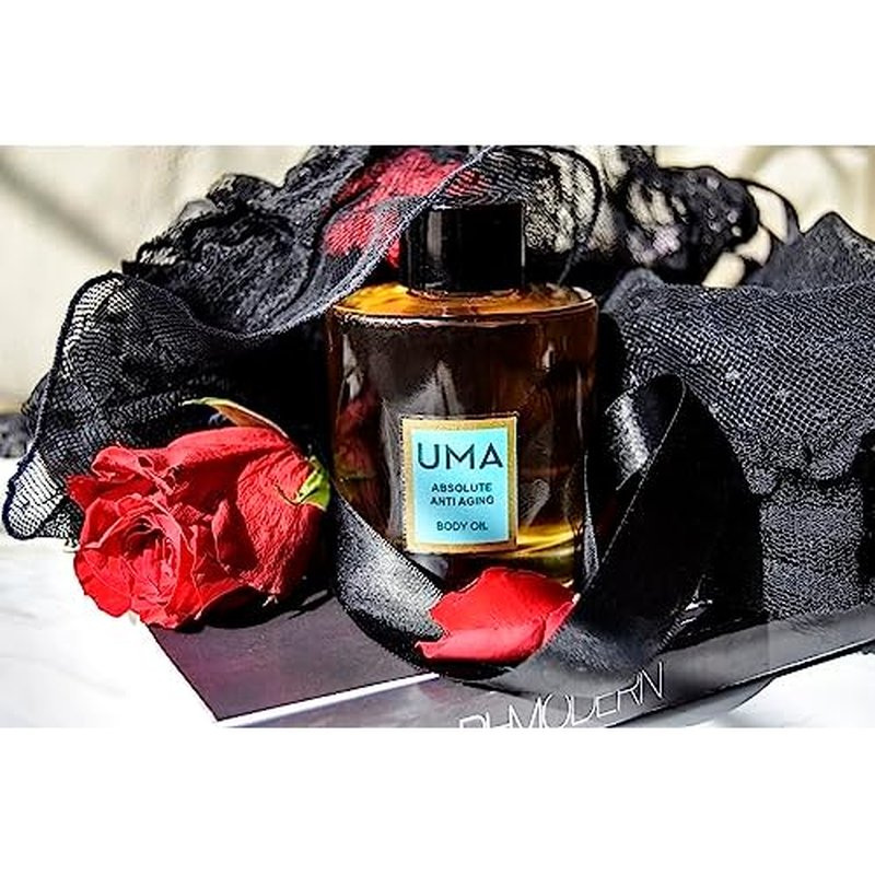 UMA Absolute Anti-Aging Body Oil | 100% natural & non-toxic | Ayurvedic Body Oil for Minimizing Wrinkle & Dark spots | For a Brighter, Firmer, & Hydrating look | (3.4 fl. oz.)