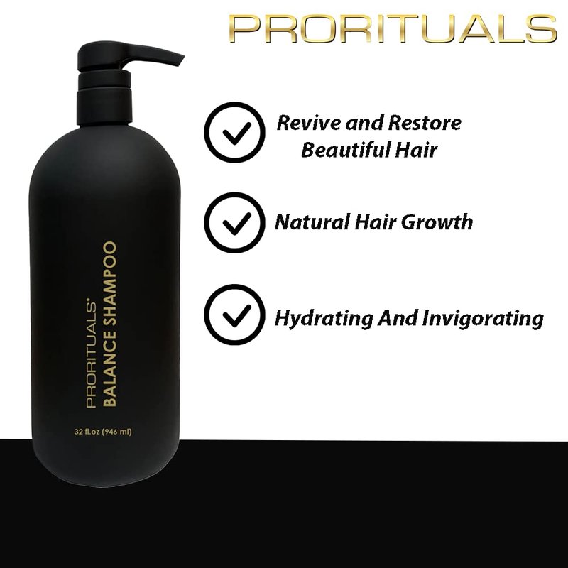 Balance Shampoo for Hair Growth - Natural Hair-Thickening Formula for Men & Women | Vegan, Sulfate-Free, 32 fl oz