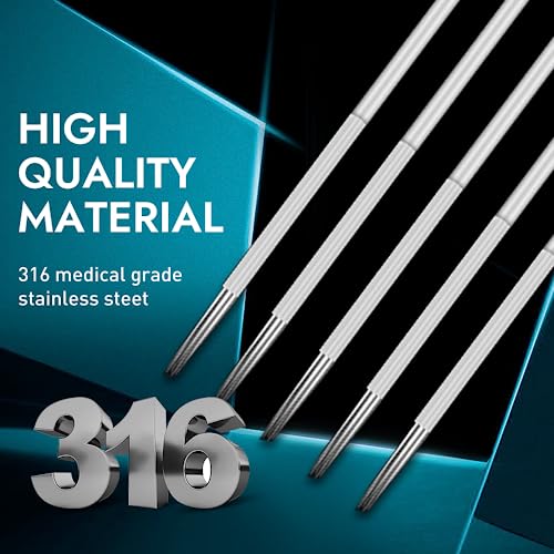 Yugui Tattoo Needles - 50Pcs Mixed Set for Tattoo Gun & Stick & Poke - 3RL to 11RL & 3RS to 11RS