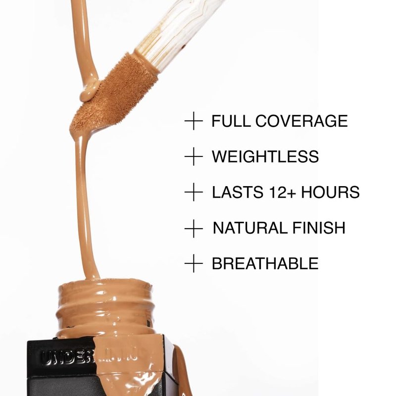 HIDE Multi-Use Full Coverage Concealer, Oil-Free & Longwearing Under Eye Concealer for Blemishes, Dark Circles, & Contouring, Vegan, Cruelty-Free, Light Beige, 0.5 fl oz