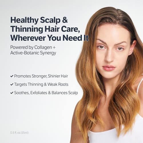 SUNGBOON EDITOR Deep Collagen Retinol Scalp Serum |Roll-On Hair Growth&Thickening Serum |Dry, Itchy Scalp Treatment |Caffeine +Biotin +Rosemary |Stocking Stuffers for Women |Korean Hair Care,0.5 fl oz