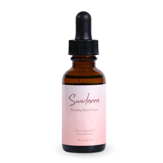 Sundarra Self Tanning Drops for Face & Body - Vegan, Fast-Drying, Travel Size 1oz