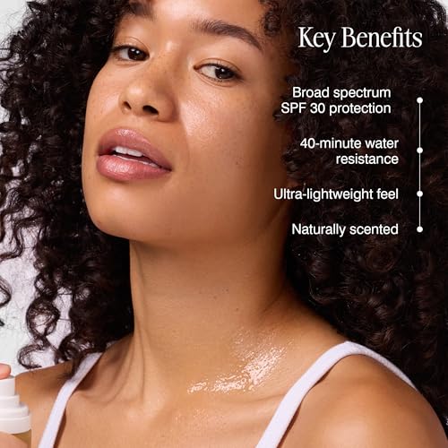 COOLA Firming Body Oil Mist SPF 30, Organic Lightweight Hydrating Sunscreen Mist with Bakuchiol, Vitamins C, D, E, Sea Buckthorn & Moringa Oils, Firms & Smooths Skin, 3.4 Oz