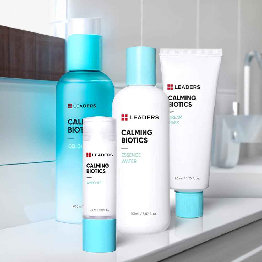 LEADERS Cosmetics Calming Biotics Cream Mask - 80ml, 2.70 Fl Oz Gel Type Revitalize Strengthen Skin Barrier Hydrating for Sensitive Skin