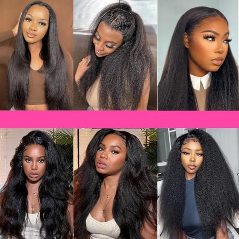 30 30 30 Inch Yaki Straight Bundles Human Hair Natural Black Color Kinky Straight Bundles Unprocessed Brazilian Virgin Hair Extensions