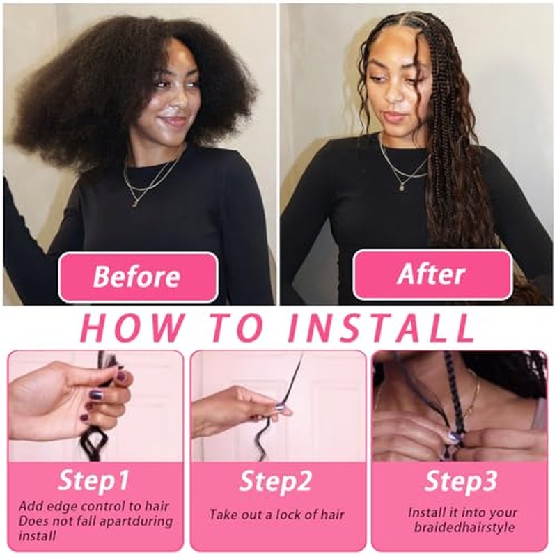 Human Braiding Hair 100g One Bundle/Pack 26 Inch Natural Black Body Wave Curly Bulk Human Hair for Braiding No Weft 100% Unprocessed Brazilian Human Hair Braiding Hair for Boho Braids