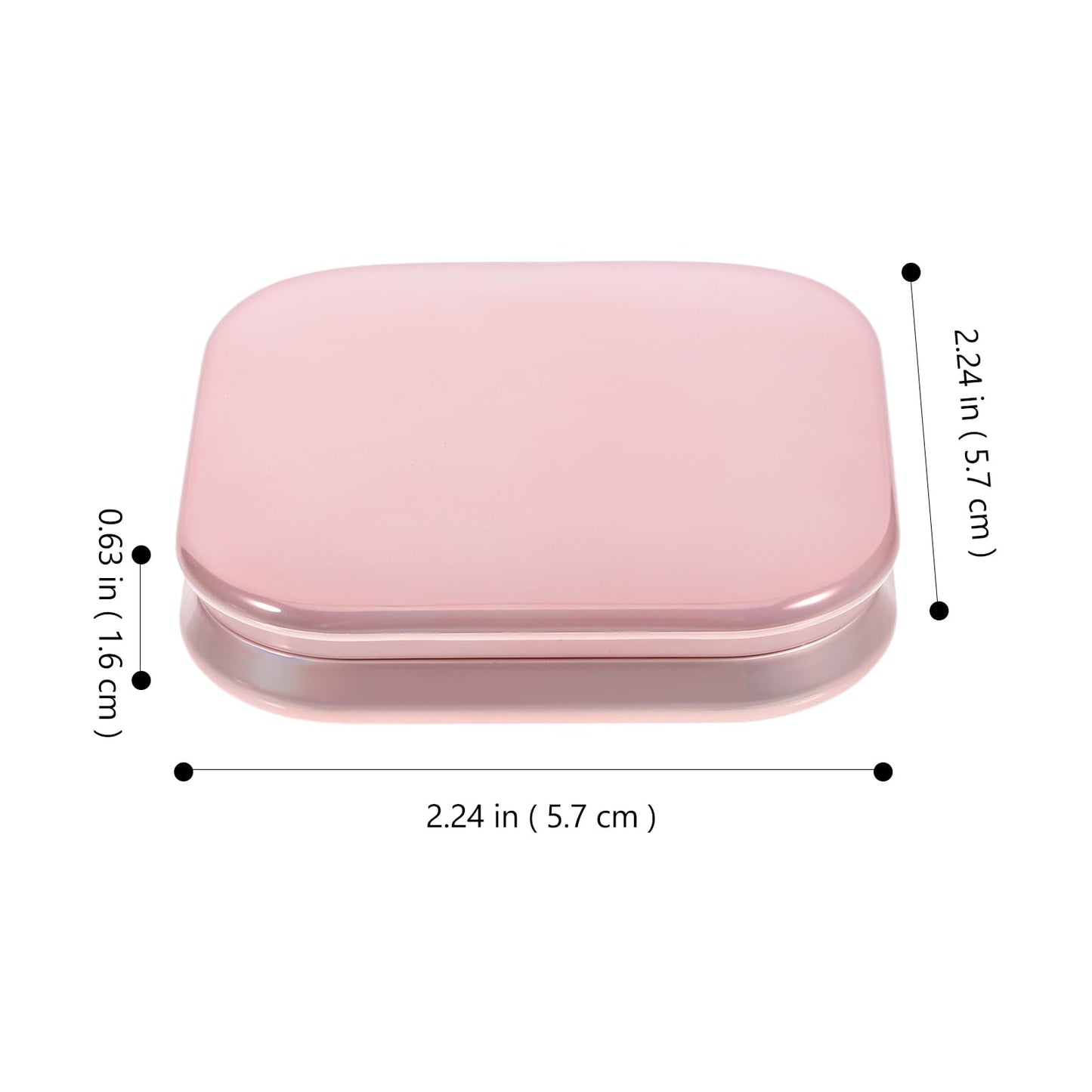 KALLORY Makeup Pallette 2pcs Magnetic Eyeshadow Makeup Empty Eyeshadow Containers Box Refillable Eye Shadow with Mirror for DIY Cosmetic Foundation Blush Rose Gold Eyeshadow