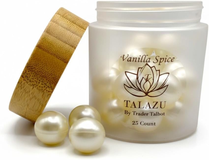 Vanilla Spice Aromatherapy Bath Pearls - Coconut Oil for Silky Skin | 25 Count