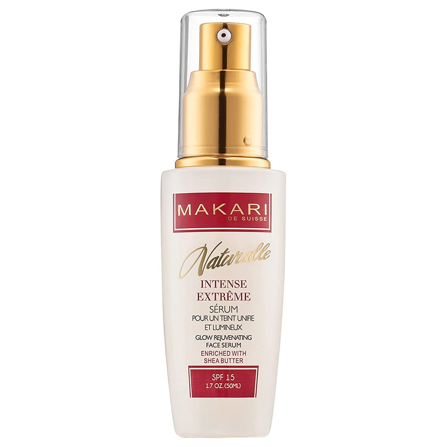 Makari Intense Extreme Toning Spot Treatment Serum SPF15 (1.7 oz) | Skin-Rejuvenating Serum with Shea Butter for Dry to Normal Skin Types | Helps Fade Blemishes, Soothe Wrinkles, and Brighten Skin