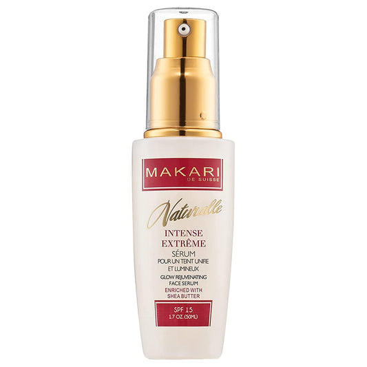 Makari Intense Extreme Toning Spot Treatment Serum SPF15 (1.7 oz) | Skin-Rejuvenating Serum with Shea Butter for Dry to Normal Skin Types | Helps Fade Blemishes, Soothe Wrinkles, and Brighten Skin
