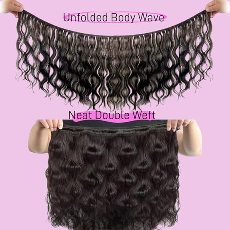 16A Real Raw Bundles Body Wave Human Hair,No Tangle No Shedding Body Wave Bundles Human Hair,Triple The Lifespan Over Regular Virgin Hair Bundle,Silky And Soft 22 Inch