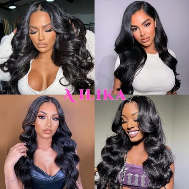 30 Inch13*4 HD Transparent Lace Front Wig Body Wave Human Hair Pre Plucked 180 Density With Baby Hair Natural Hairline Wig For Black Women.