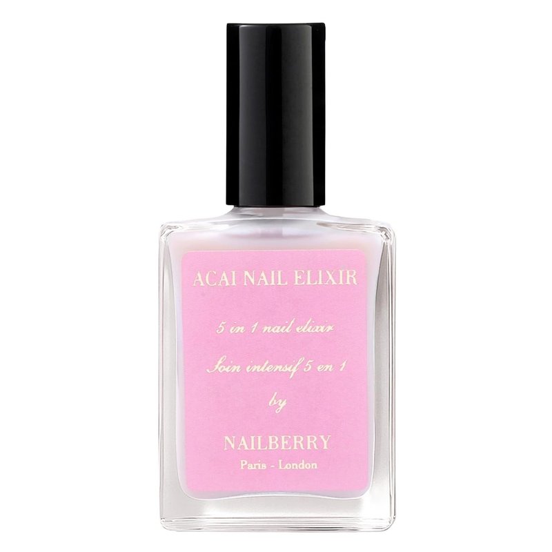 Nailberry Acai Nail Elixir - 5-in-1 Base Coat & Treatment for Stronger, Hydrated Nails | Vegan & Cruelty-Free | 15 ml
