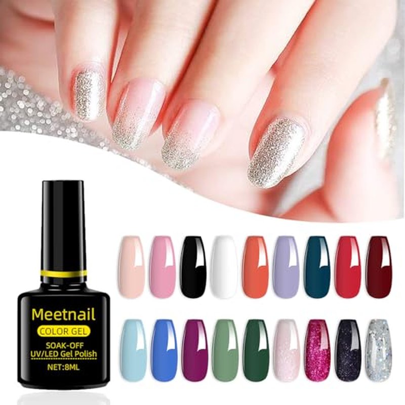 Complete Nail Studio Set with 48W UV LED Lamp, 24 Rainbow Colors, Cat Eye Gel Polish Kit, Nail Drill & More, Storage Box for Home Manicures