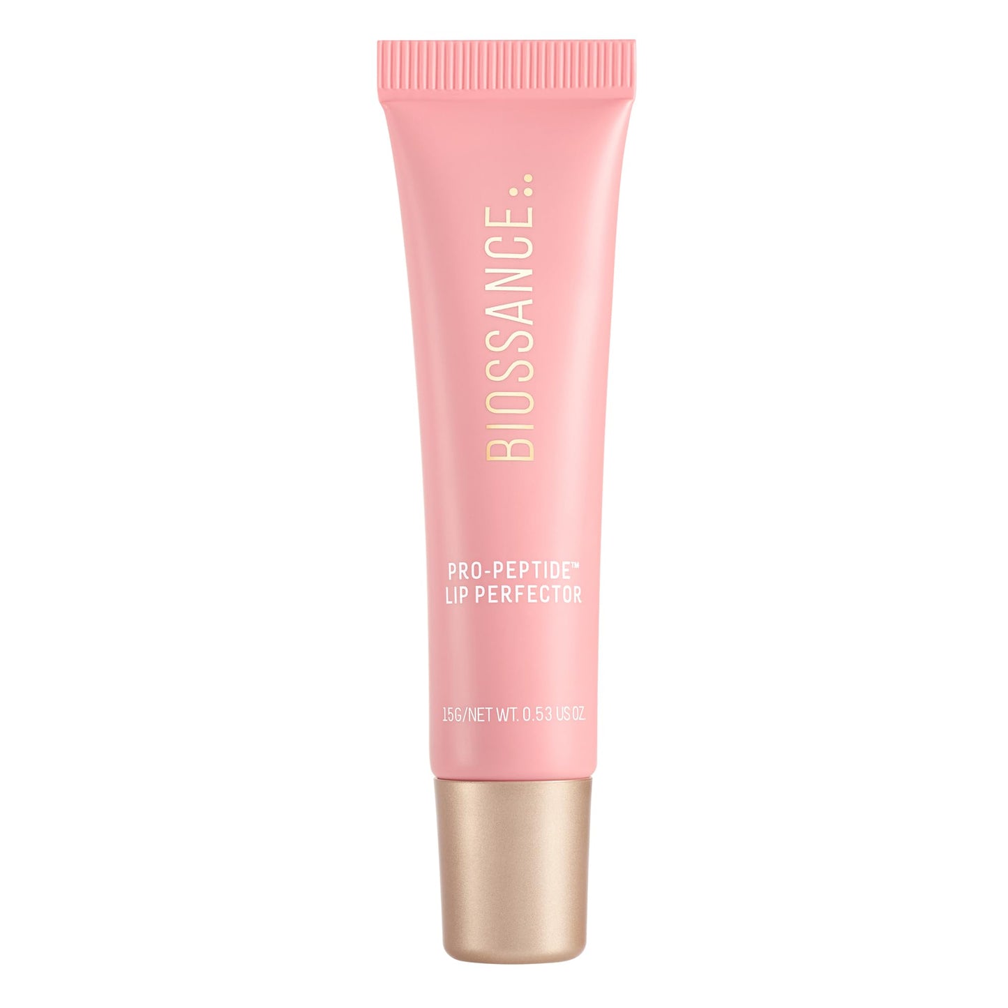 Biossance Pro-Peptide Lip Perfector – Triple-Treat Vegan Lip Balm – Deeply Hydrating with Pro-Peptides & Hyaluronic Acid – Enhances Natural Lip Color – Silky, Glossy Finish in Blush Quartz, Pink