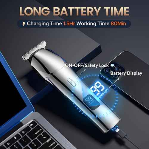 Beard Trimmer & Hair Clippers for Men, Electric Razor & Shaver for Nose Body Face Mustache, Cordless Hair Trimmer, Waterproof Men's Grooming Kit, Gifts for Men Husband Father